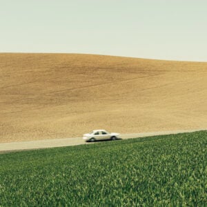 Farmland drive Fotobehang