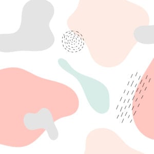 Pastel shapes Fotobehang