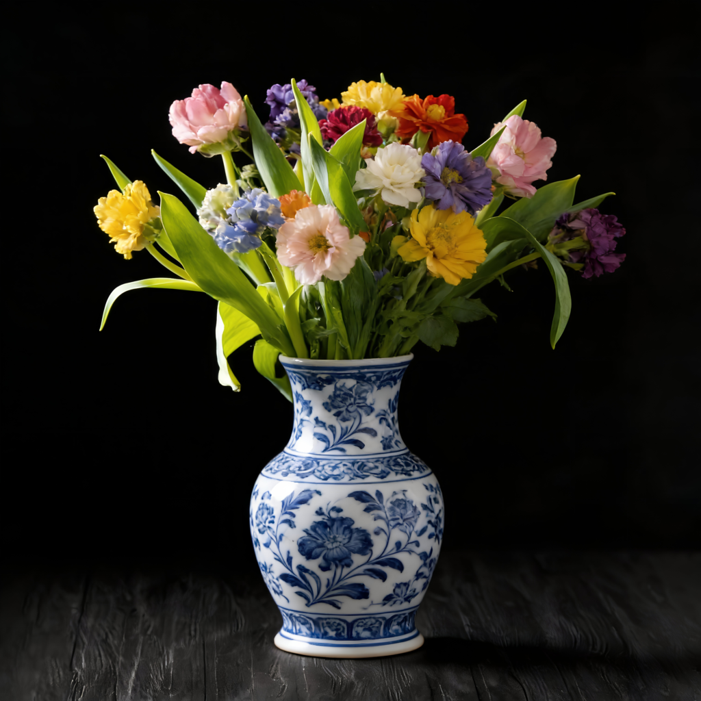 Delfts bloom Muurcirkel