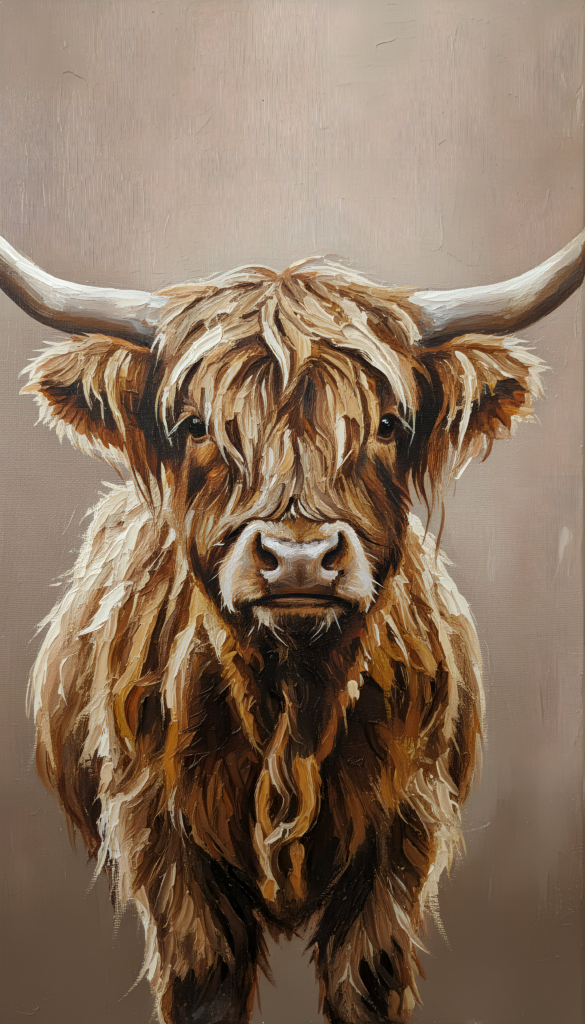 Schotse hooglander Akoestisch Paneel