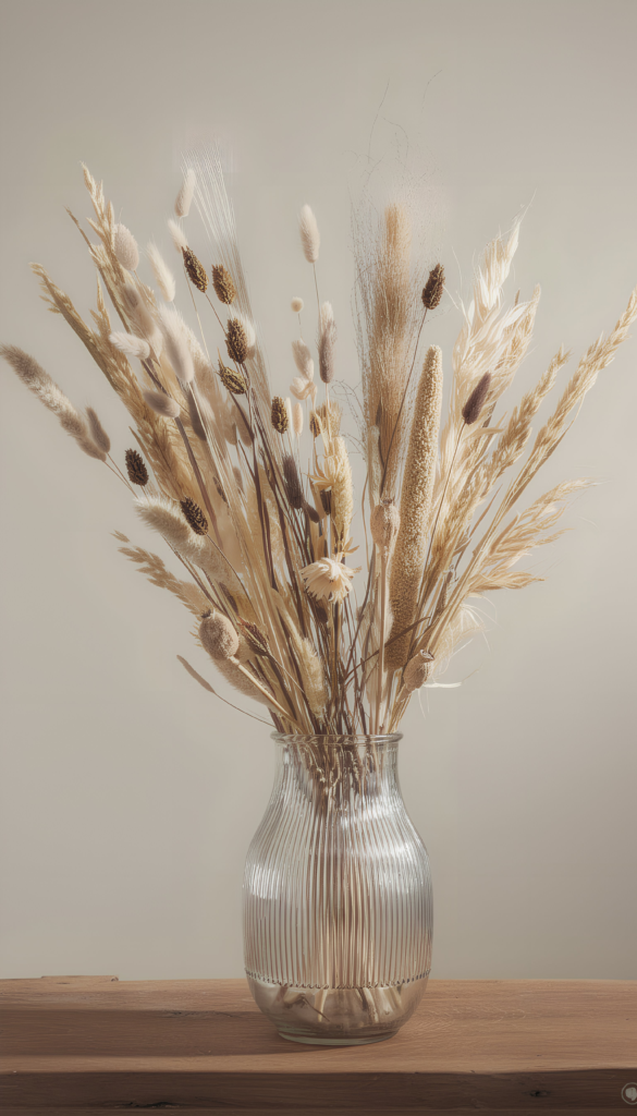 Dried flowerpower Fotobehang