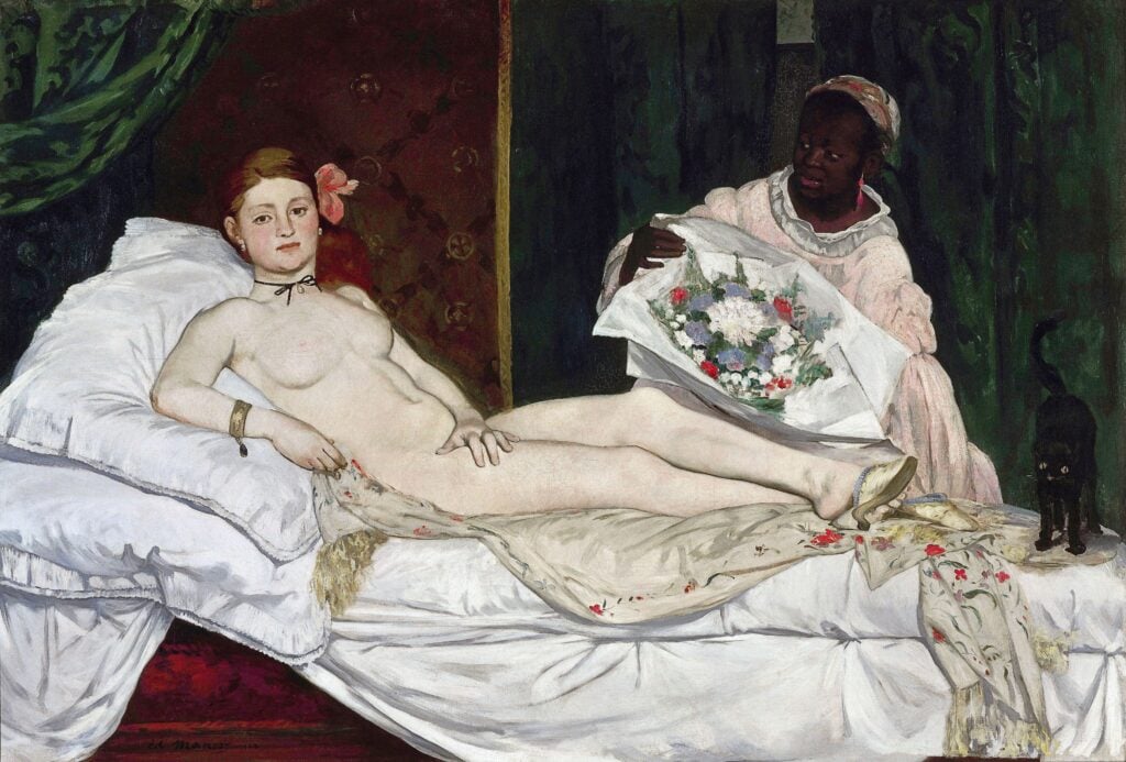 Olympia - Édouard Manet Fotobehang