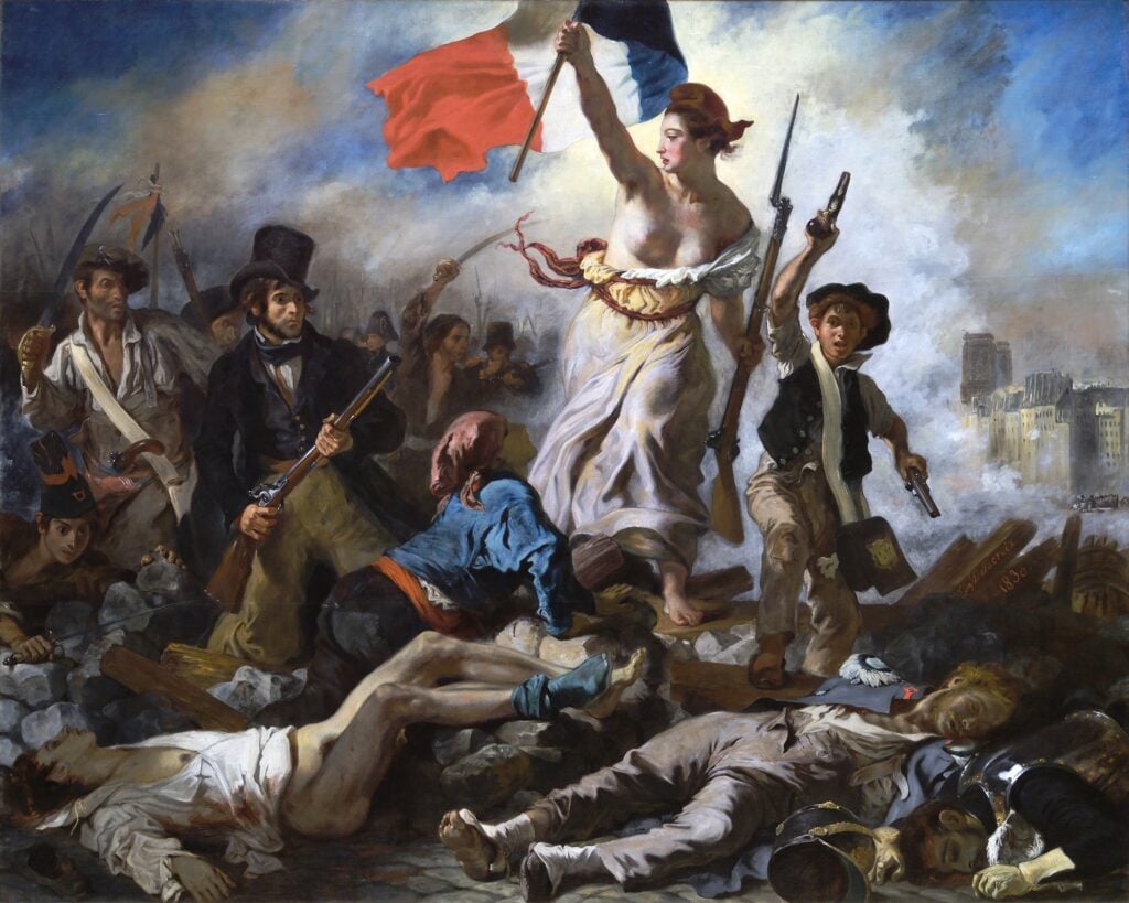 De Vrijheid leidt het Volk — Delacroix Akoestisch Paneel