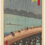 Plotselinge Regenbui boven Brug Atake