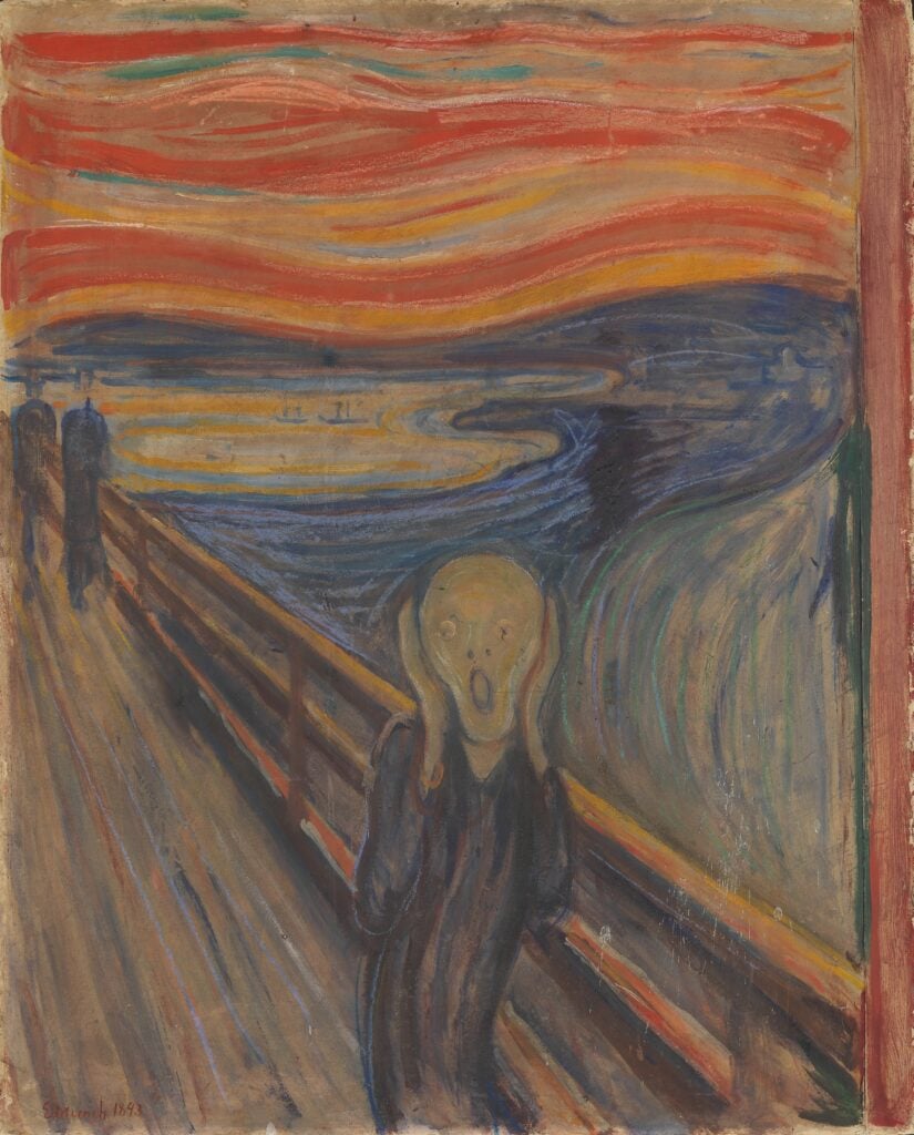 De Schreeuw - Edvard Munch Fotobehang