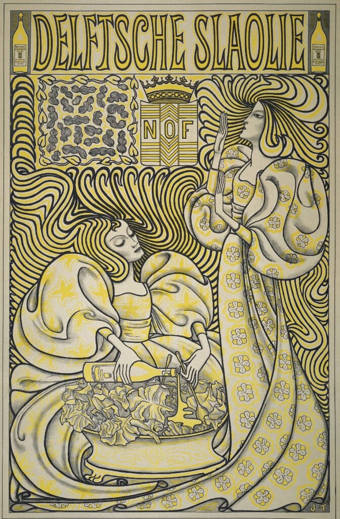 Affiche Delftsche Slaolie Muurcirkel
