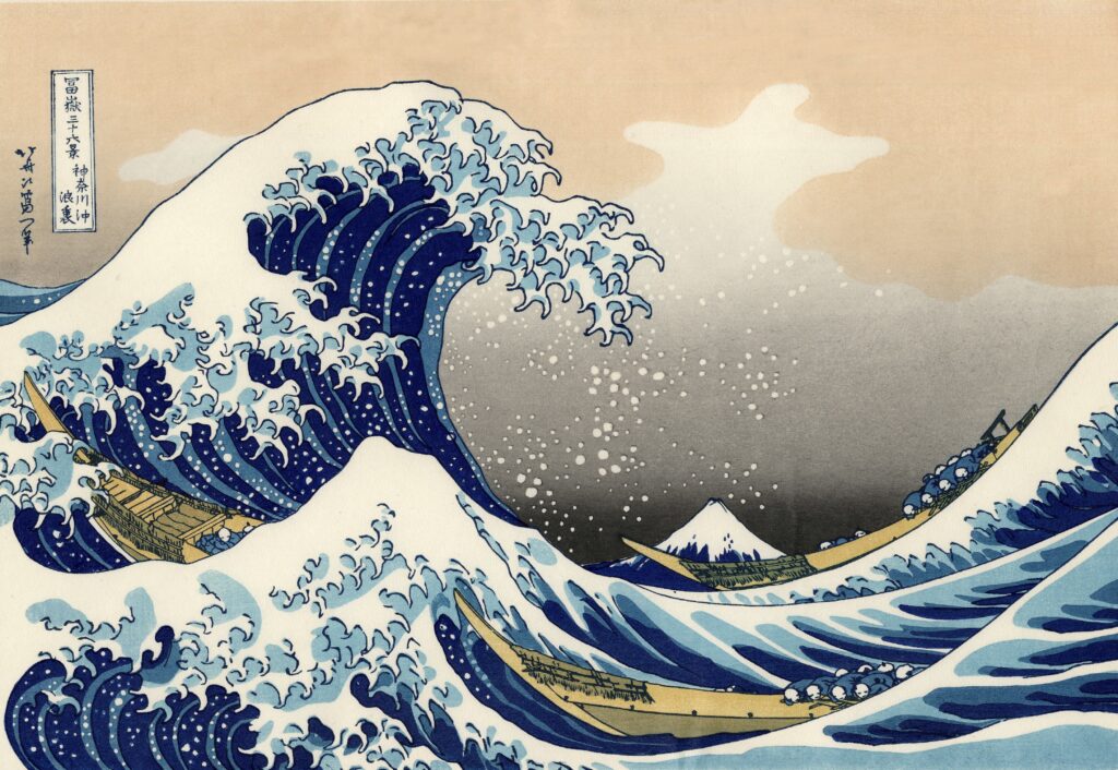 De Grote Golf van Kanagawa Akoestisch Paneel