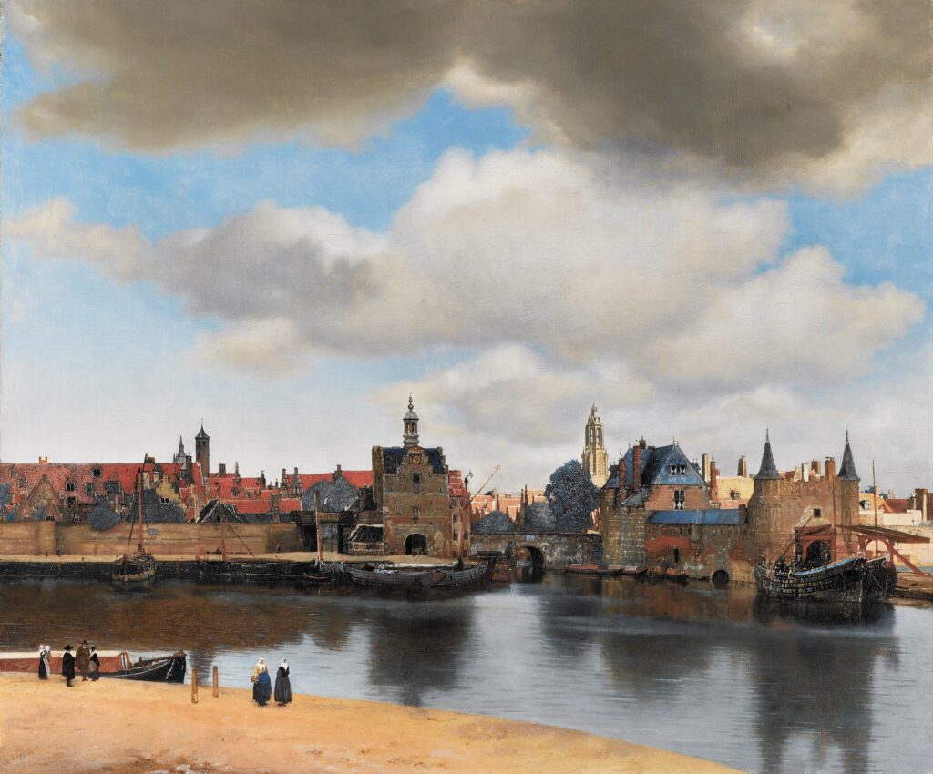 Gezicht op Delft Fotobehang